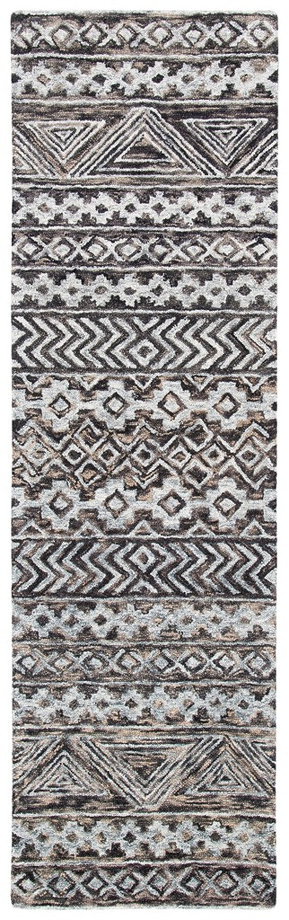 Safavieh Abstract 252 Hand Tufted 85% Wool/15% Cotton Contemporary Rug ABT252F-9