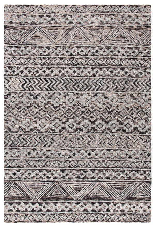 Safavieh Abstract 252 Hand Tufted 85% Wool/15% Cotton Contemporary Rug ABT252F-9