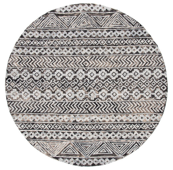 Safavieh Abstract 252 Hand Tufted 85% Wool/15% Cotton Contemporary Rug ABT252F-9