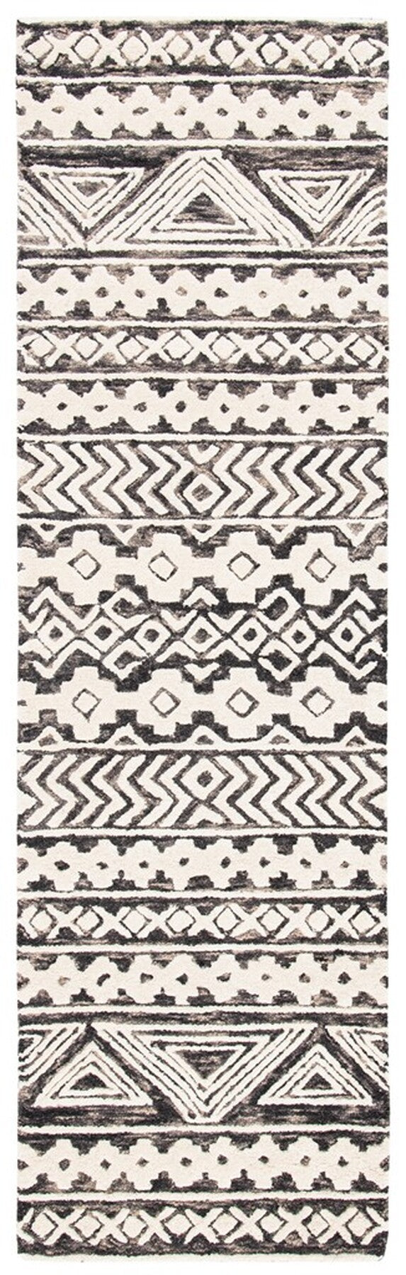 Safavieh Abstract 259 Hand Tufted 85% Wool/15% Cotton Contemporary Rug ABT259F-9