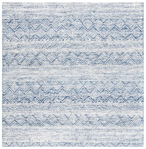 Abstract 343 Contemporary Hand Tufted 80% Wool, 20% Cotton Rug Blue / Ivory