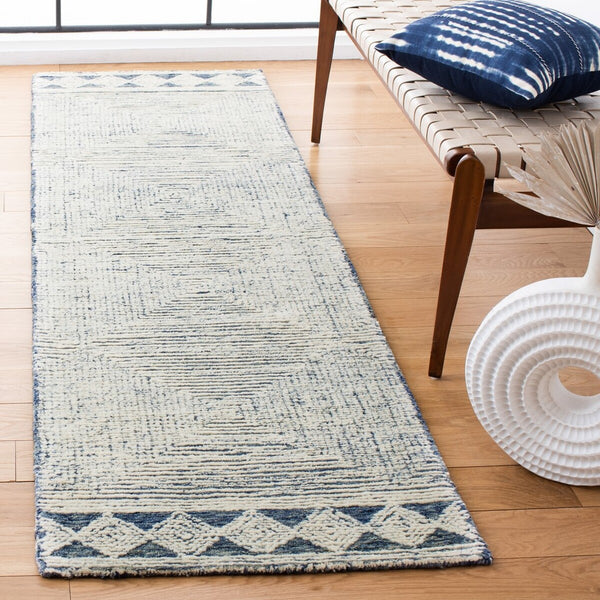 Safavieh Abstract 349 Hand Tufted Wool Bohemian Rug ABT349N-8SQ