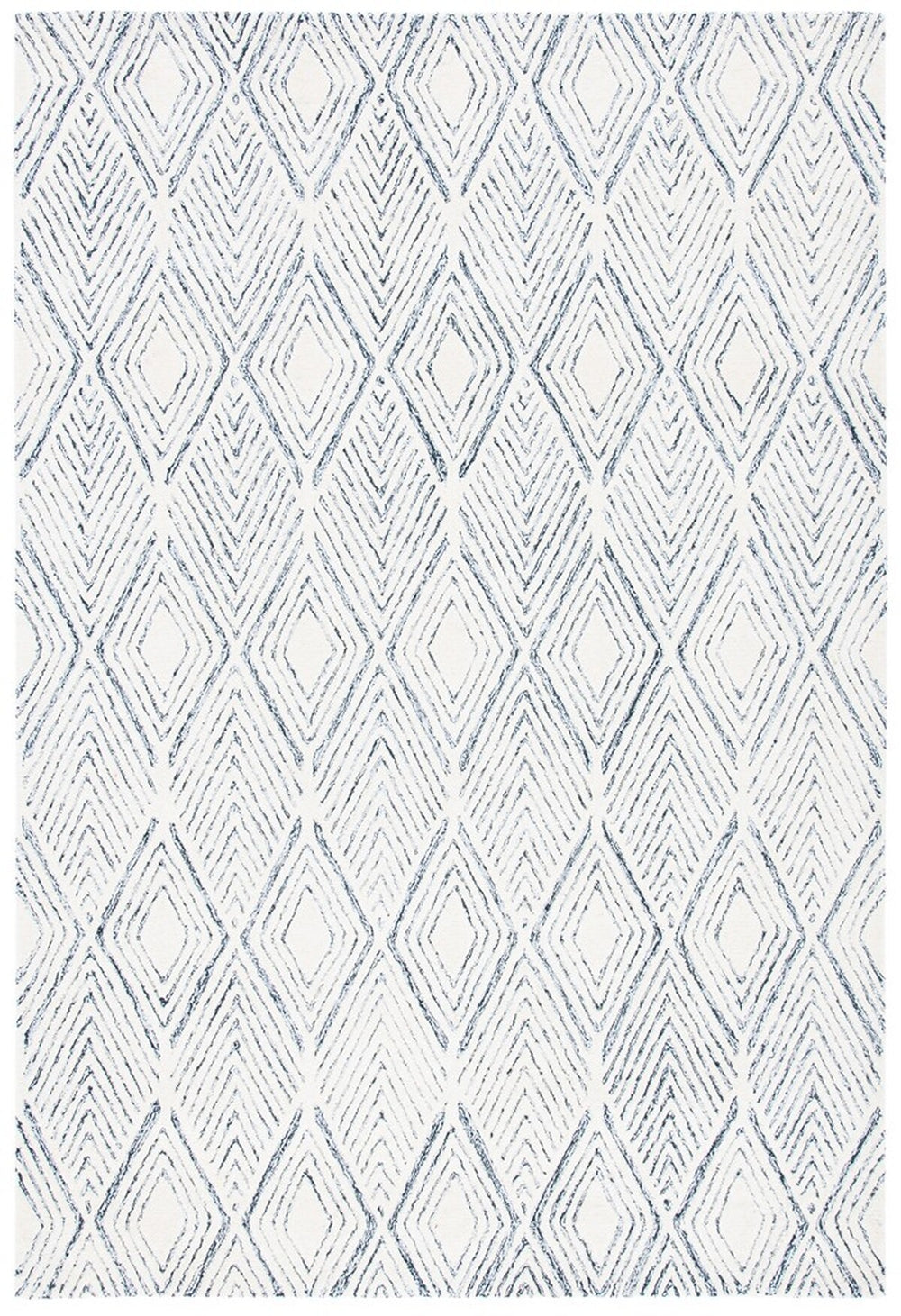 Abstract Hand Tufted Rug - Luxurious 50% Wool & 50% Nylon Blend with Elegant Design for Any Space
