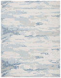 Abstract 465 Contemporary Hand Tufted 100% Wool Rug Ivory / Blue