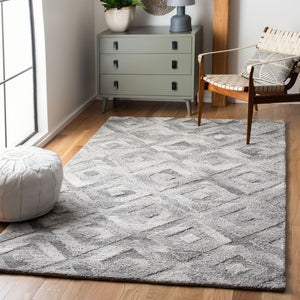 Safavieh Abstract 635 Hand Tufted 65% Wool/25% Viscose/10% Nylon Contemporary Rug ABT635F-28