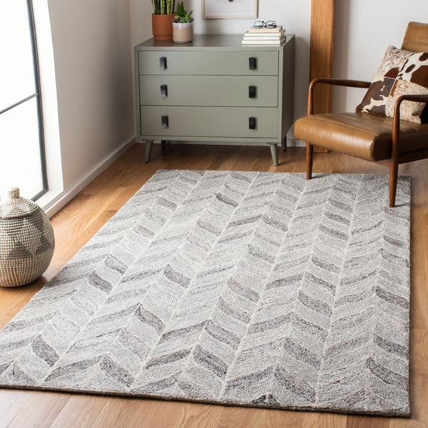 Safavieh Abstract 636 Hand Tufted 65% Wool/25% Viscose/10% Nylon Contemporary Rug ABT636F-28