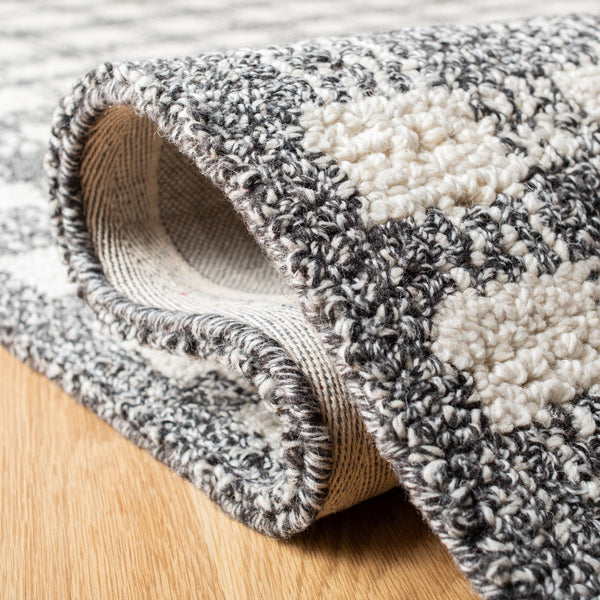 Abstract Contemporary Hand Tufted Rug in Luxurious Wool & Viscose Blend for Modern Homes and Spaces