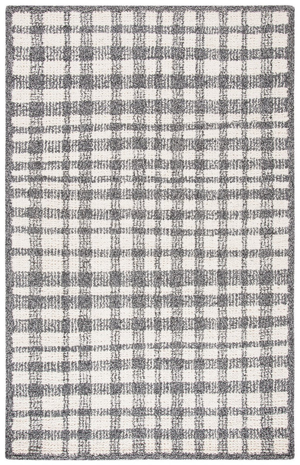Abstract Contemporary Hand Tufted Rug in Luxurious Wool & Viscose Blend for Modern Homes and Spaces
