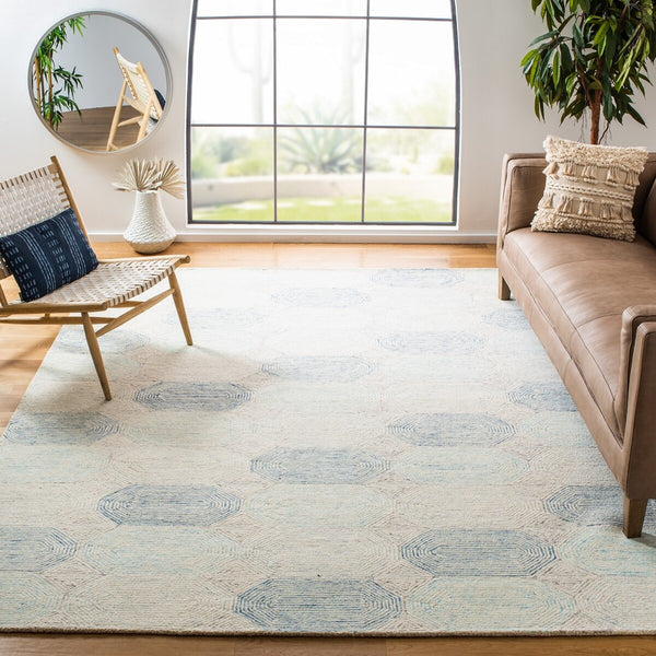 Safavieh Abstract 650 Hand Tufted 80% Wool/20% Cotton Contemporary Rug ABT650A-9