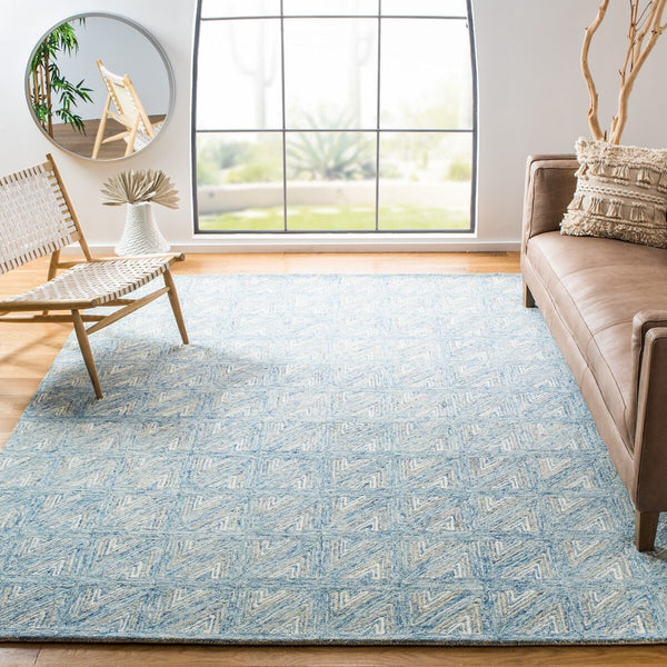 Safavieh Abstract 653 Hand Tufted 80% Wool/20% Cotton Contemporary Rug ABT653M-9