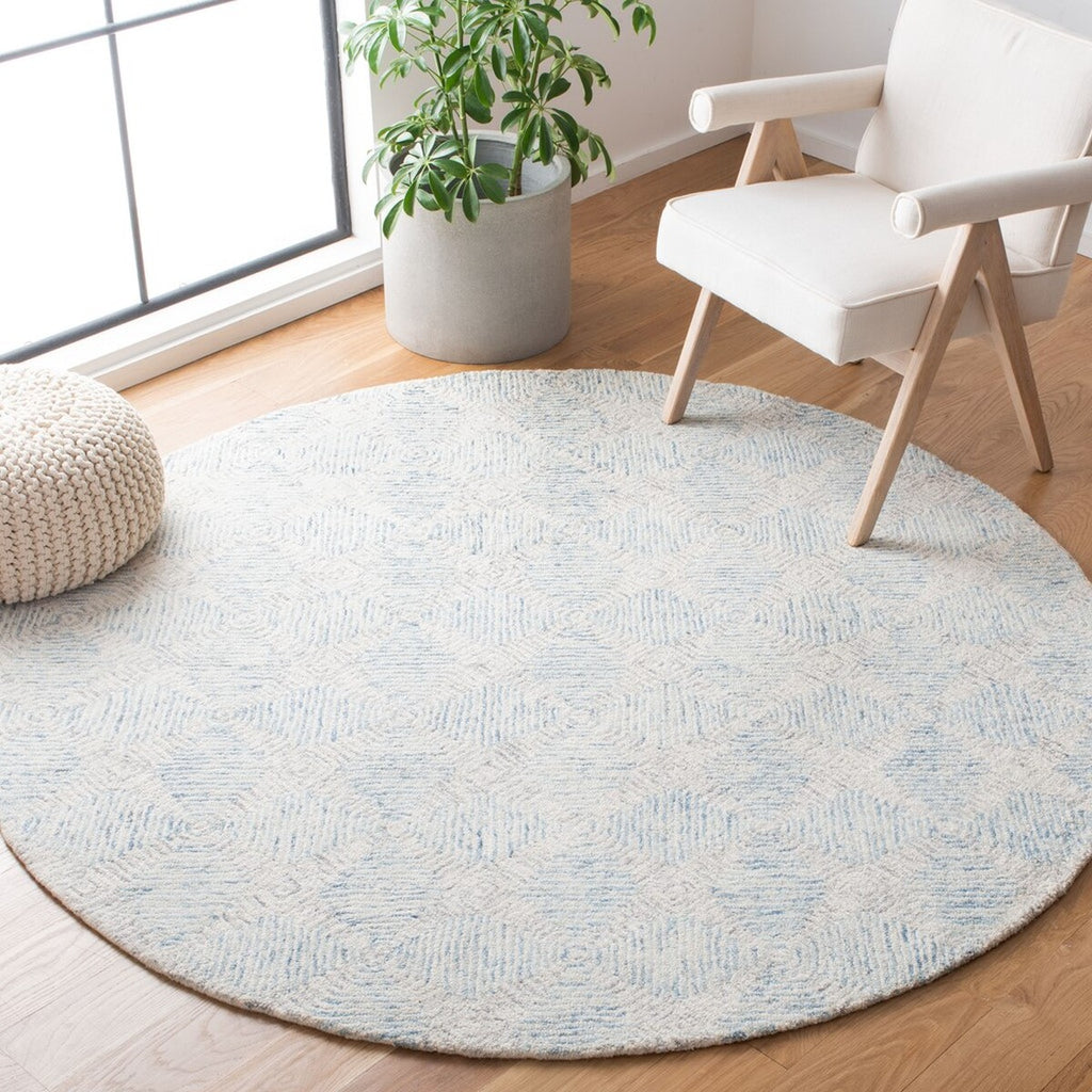 Safavieh Abstract 654 Hand Tufted 80% Wool/20% Cotton Contemporary Rug ABT654A-9