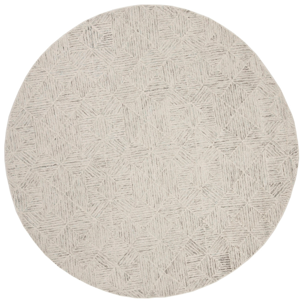 Safavieh Abstract 763 Hand Tufted 80% Wool/20% Cotton Contemporary Rug ABT763J-8SQ