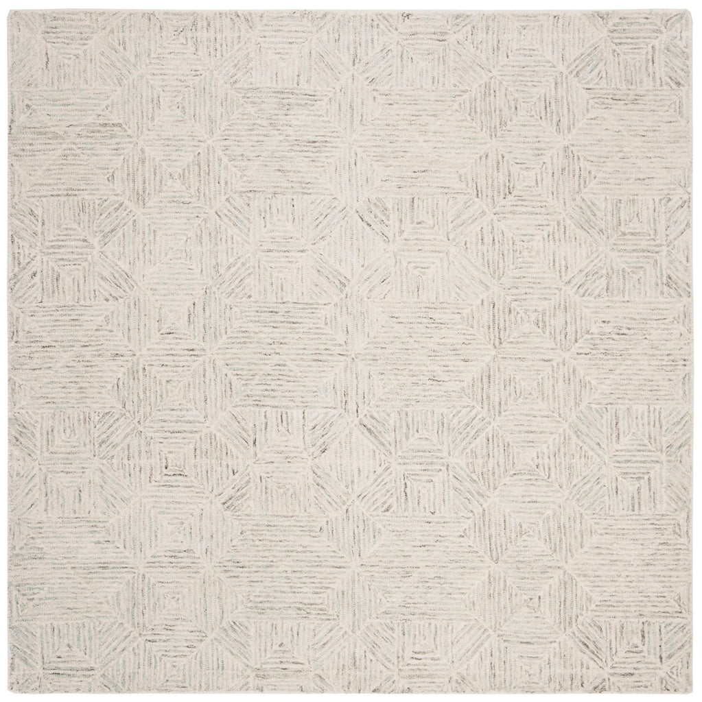 Safavieh Abstract 763 Hand Tufted 80% Wool/20% Cotton Contemporary Rug ABT763J-8SQ