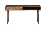 Porter Designs Waves Solid Sheesham Wood Modern Console Table Brown 05-196-10-W008