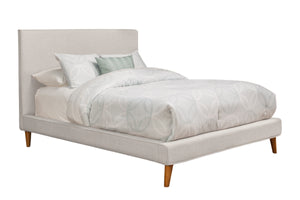 Alpine Furniture Britney Queen Upholstered Platform Bed, Light Grey Linen 1096Q Light Grey Linen Poplar & Pine Solids 69 x 89 x 48