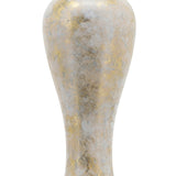 Sagebrook Home Contemporary Glass, 43"h Vase W/ Aluminum Top, White/gold 16770-02 White/gold Glass