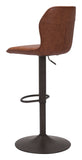English Elm EE2805 100% Polyurethane, Plywood, Steel Modern Commercial Grade Bar Chair Vintage Brown, Dark Bronze 100% Polyurethane, Plywood, Steel