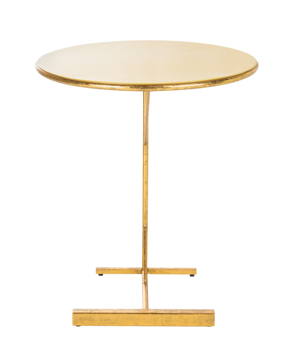 Safavieh Sionne Round C Table Yellow Gold ACC3210A 889048635999