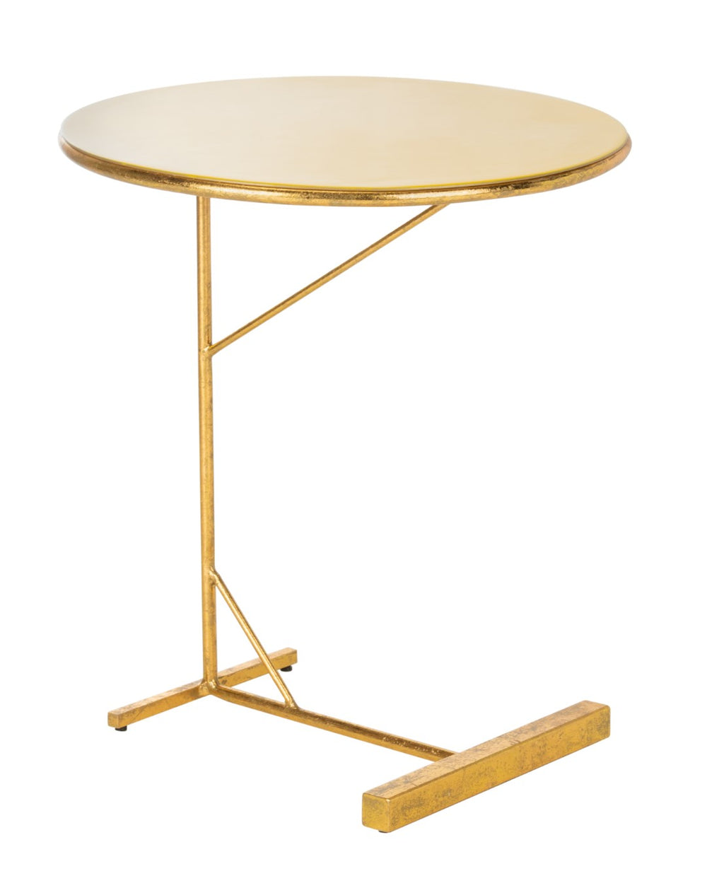 Safavieh Sionne Round C Table Yellow Gold ACC3210A 889048635999