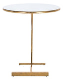 Safavieh Sionne Round C Table White Gold Metal ACC3210B