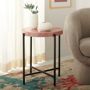 Azula Stone Top Accent Table - Elegant Modern Design for Stylish Living Rooms & Unique Decor Touch