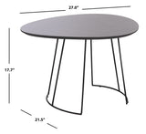 Safavieh Brooks Side Table in Dark Grey and Black ACC4200B 889048767041