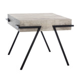 Safavieh Jett Accent Table in Light Grey and Black ACC4201A 889048767065