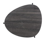 Safavieh Sven Side Table in Dark Grey Oak and Black ACC4203A 889048767072