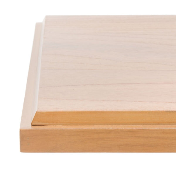 Safavieh Suette 2 Shelf Accent Table Natural / Walnut Mahogany Wood, Mahogany Veneer, Mindi Veneer, Albasia Veneer, Mdf ACC5001A