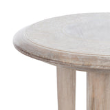 Safavieh Rehnuma Carved Side Table in White Washed ACC5300A 889048667952