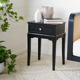 Opal 1Drw Accent Table Black Wood ACC5719B