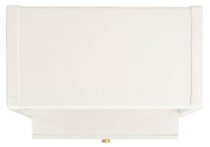 Cove 2 Drawer 1 Shelf Accent Table White / Gold Wood ACC6602B