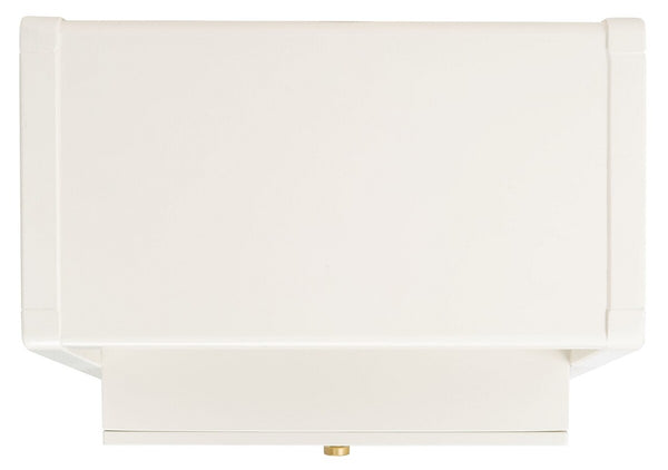 Cove 2 Drawer 1 Shelf Accent Table White / Gold Wood ACC6602B