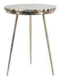 Faryn Agate Round Accent Table