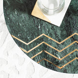 Safavieh Coletta Marble Accent Table Dark Green Brass ACC7201A 889048580930