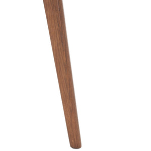 Safavieh Karina Rectangular End Table White Ceramic Faux Marble / Walnut ACC8101A