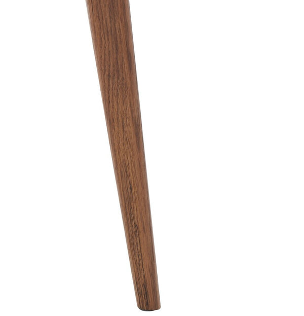 Safavieh Karina Square End Table White Ceramic Faux Marble / Walnut ACC8102A