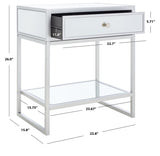 Safavieh Cyra 1 Drawer Mirrored Accent Table ACC9701A