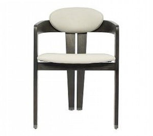 VIG Furniture Modrest Thorne Beige and Wenge  Arm Dining Chair VGCS-ACH-21087 VGCS-ACH-21087