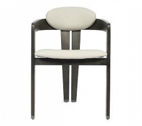 VIG Furniture Modrest Thorne Beige and Wenge  Arm Dining Chair VGCS-ACH-21087 VGCS-ACH-21087