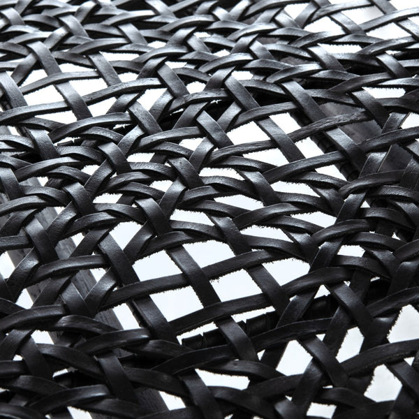 Safavieh Bandelier Accent Chair in Black and Black ACH1000B 889048739192