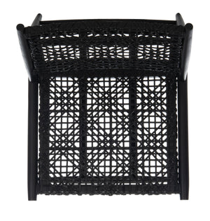 Safavieh Bandelier Accent Chair in Black and Black ACH1000B 889048739192