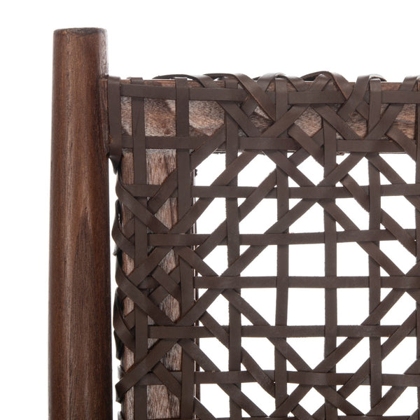 Safavieh Bandelier Accent Chair in Brown and Brown ACH1000C 889048739208