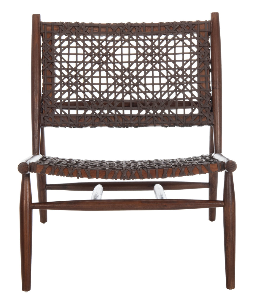 Safavieh Bandelier Accent Chair in Brown and Brown ACH1000C 889048739208