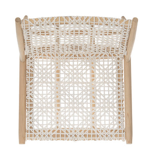 Safavieh Bandelier Accent Chair in Light Natural and White ACH1000D 889048739215