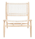 Safavieh Soleil Accent Chair in White and Natural ACH1001A 889048711136