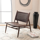 Safavieh Soleil Accent Chair in Brown and Brown ACH1001C 889048745650