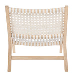 Safavieh Luna Accent Chair in White and Natural ACH1002A 889048745674