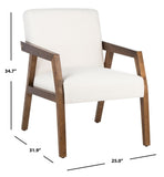 Olyvar Arm Chair White Wood ACH4000A