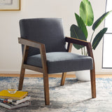 Olyvar Arm Chair Dark Grey Wood ACH4000B